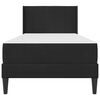 vidaXL Konstrukcija postelje z vzmetnico Črna 90 x 200 cm Žamet