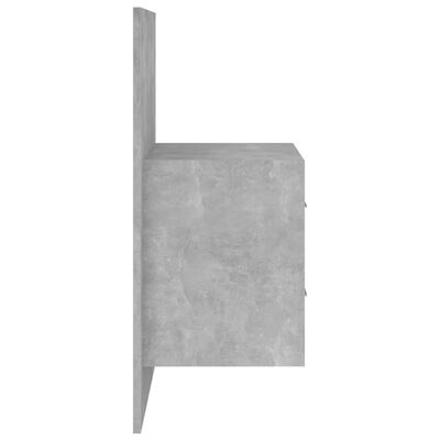 vidaXL Stenske nočne omarice 2 kosa betonsko sive
