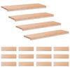 vidaXL Stopnice 16 kos 90 x 30 x 2 cm Naravna Trda bukovina