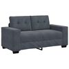 vidaXL Dvosed temno siv 160x77x82 cm žamet