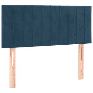 vidaXL Posteljno vzglavje temno modro 80x5x78/88 cm žamet