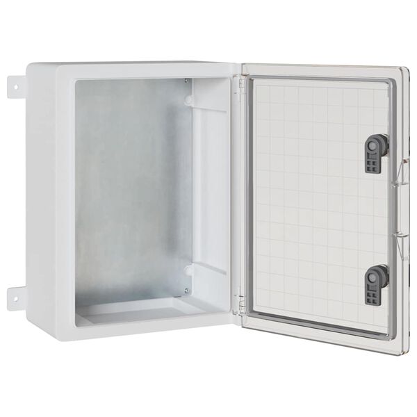 vidaXL Nadzorna omara Siva 30 x 19,5 x 40 cm ABS plastika