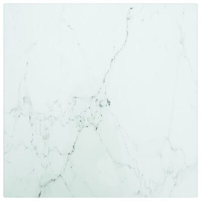 vidaXL Mizna plošča črna 30x30 cm 6 mm kaljeno steklo z marmorjem