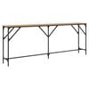 vidaXL Konzolna miza artisan hrast 200 x 29 x 75 cm