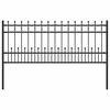 vidaXL Spike obroč ograje HORST 200 x 130 cm Pra&scaron;no lakirano jeklo