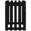 vidaXL Vrtna visoka greda z ograjico bela 100x50x70 cm trdna borovina