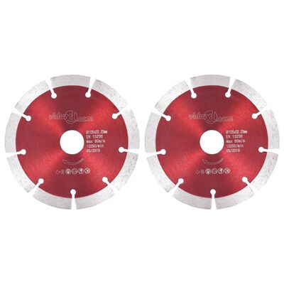 vidaXL Diamantni rezalni diski 2 kosa iz jekla 125 mm