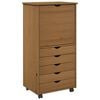 vidaXL Gležnji kabinet 53 x 39 x 103 cm Masivno borovo les