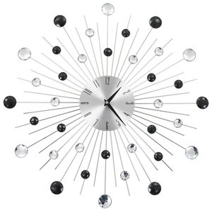 vidaXL Stenska ura s Quartz gibanjem moderen dizajn 50 cm