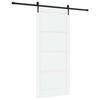 vidaXL Drsna vrata ORKDAL 93 x 211 cm Inženirski les Bela in črna