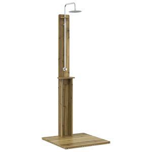 vidaXL Zunanji tu&scaron; Naravna 75 x 76 x 217 cm Impregnirana borovina