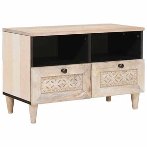 vidaXL TV enote Bela 70 x 33 x 46 cm Inženirski les