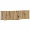 vidaXL Komplet 3 kosov stenske TV omarice Artisan Oak 100x30x30 cm