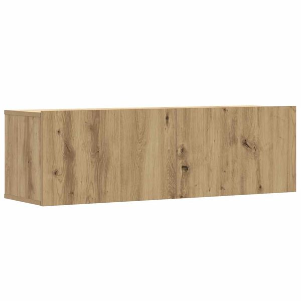 vidaXL Komplet 3 kosov stenske TV omarice Artisan Oak 100x30x30 cm