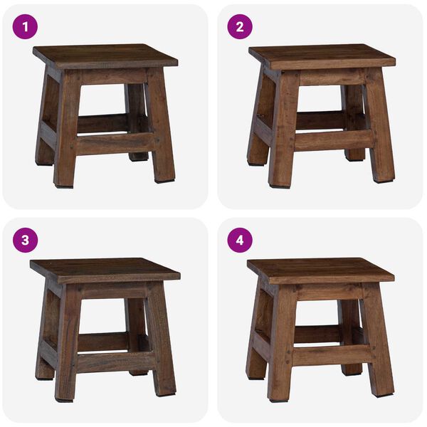 vidaXL Stolica Naravna 26 x 26 x 26 cm Mahagonijevo les