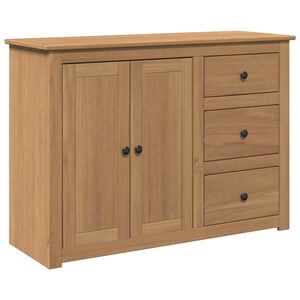 vidaXL Komoda s predali PANAMA 112x40x80 cm trdna borovina