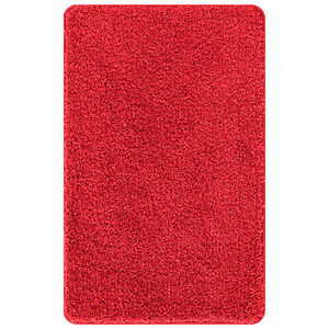 vidaXL Protivdrsna preproga za kopalnico Rdeča 50 x 80 cm PP