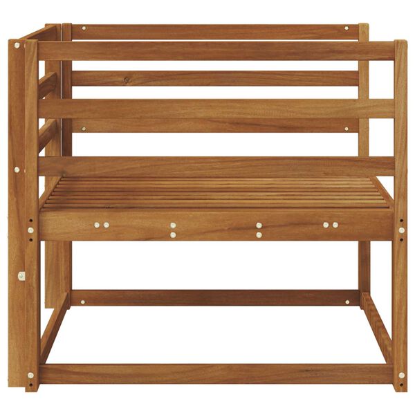 vidaXL Srednji zunanji kavč Masiven les akacije Naravna