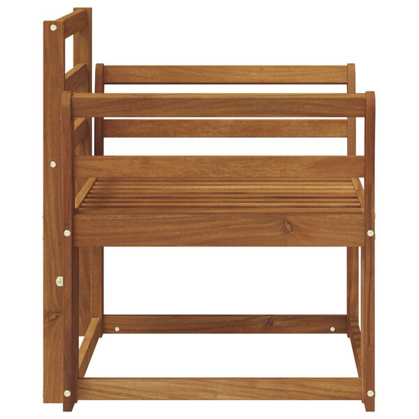 vidaXL Zunanji kavč Masiven les akacije Naravna