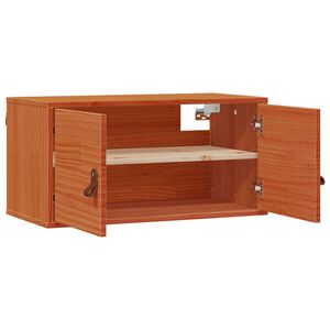 vidaXL Omarica na steni s polico z vrati Voskast rjav 60 x 30 x 30 cm