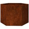 vidaXL Cvetlično korito zarjavelo 60x60x45 cm corten jeklo