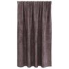 vidaXL Velvete zavese z zavesami 2 pcs Rjava 140 x 140 cm Žamet