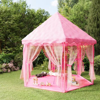 vidaXL Princeskin igralni šotor roza