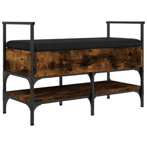 vidaXL Klop za čevlje dimljen hrast 85,5x42x57,5 cm inženirski les