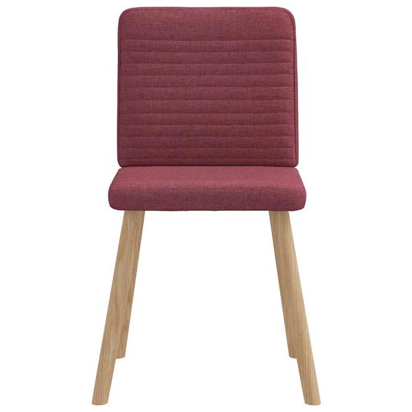 vidaXL Jedilni stoli 6 kosov vinsko rdeče blago