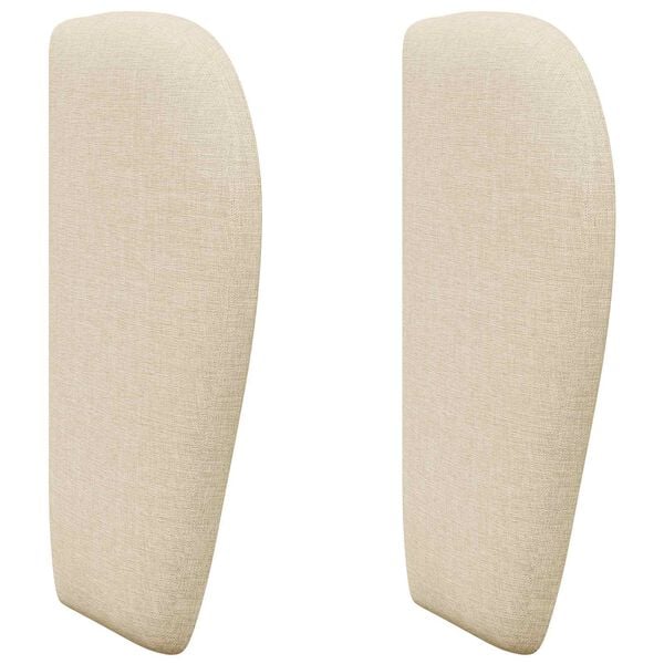 vidaXL U&scaron;esni vzglavnik krema 40 x 23 x 6 cm blago