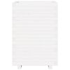 vidaXL Vrtno cvetlično korito belo 50x50x72,5 cm trdna borovina