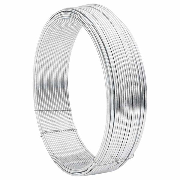 vidaXL Odtisna žica srebrna 25 m Jeklo