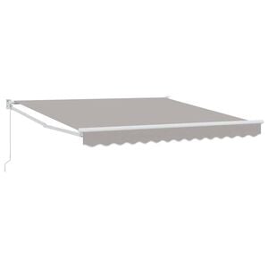 vidaXL Vlečna tenda Svetlo siva 300 x 250 x 165 cm