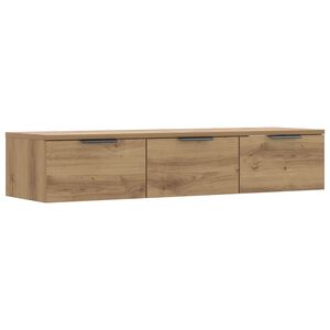 vidaXL Stenska omarica artisan hrast 102x30x20 cm inženirski les