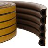 vidaXL Samolepilni tesnilni trak za okna Rjava 14 x 12 mm 12 m
