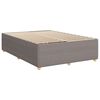 vidaXL Box spring postelja z vzmetnico taupe 140x200 cm blago