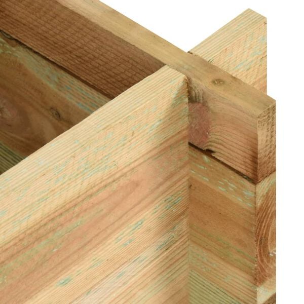 vidaXL Dvignjeno vrtno cvetlično korito impregnirana borovina 120 cm