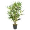 vidaXL Umetno bambusovo drevo 368 listov 80 cm zeleno