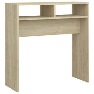 vidaXL Konzolna mizica sonoma hrast 78x30x80 cm iverna plo&scaron;ča