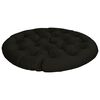 vidaXL Papasan blazina VIANEN 100% poliester Črna &Oslash; 130 x 12 cm