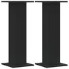 vidaXL Stojalo za rastline 2 kosa črno 30x30x80 cm inženirski les