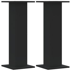 vidaXL Stojalo za rastline 2 kosa črno 30x30x80 cm inženirski les