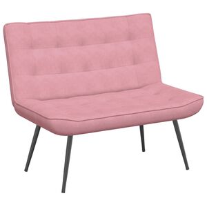 vidaXL klop roza 110x74x84 cm žamet