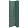vidaXL Dvostranska vrtna ograja 90x400 cm zelena