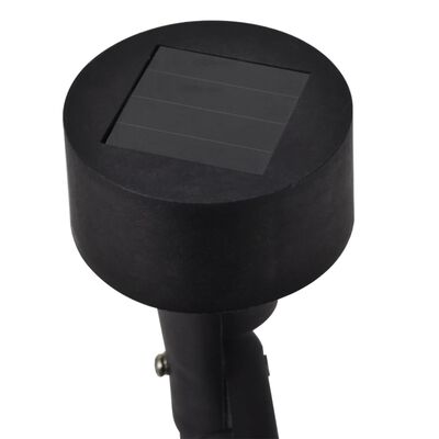 Zunanji solarni LED reflektor črn 12 kosov