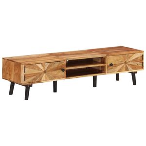 vidaXL TV omarica 145x35x35 cm trden akacijev les