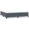 vidaXL Box Spring postelja brez vzmetnico Temno siva 200x210 cm Velvet