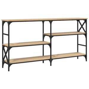 vidaXL Klubska mizica sonoma hrast 150x29x76,5 cm inženirski les