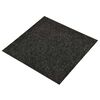 vidaXL Preproga 20 pcs Črna 50 x 50 cm Bitumen