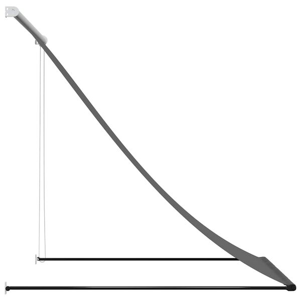 vidaXL Zložljiva tenda antracit 100x150 cm tkanina in jeklo